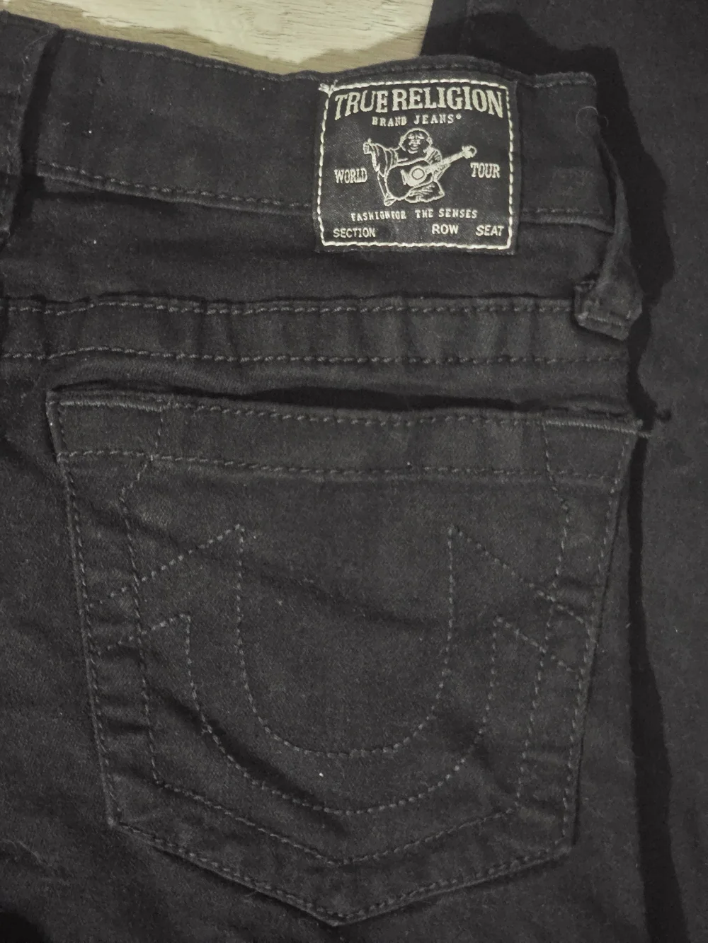 True Religion Kids Black Straight-Leg Jeans
